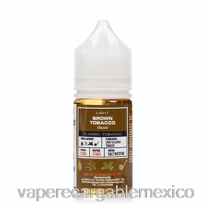 Vape Recargable Tabaco Moreno - Serie Sal Bsx - 30ml 50mg